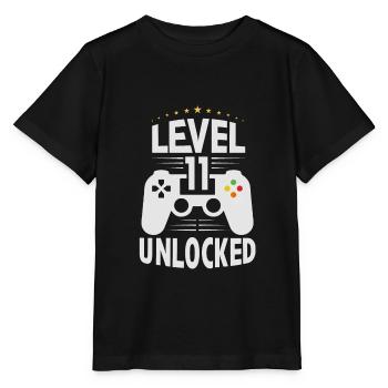 11th Birthday Boy Gift, 11 Year Old Boys Birthday - Stanley/Stella MINI CREATOR Kids’ T-Shirt - black - Front - Mikhail (115cm)