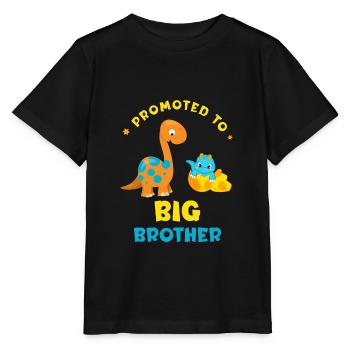 Dinosaures de frère aîné - T-shirt bio MINI CREATOR Stanley/Stella Enfant - noir - Devant - Mikhail (115cm)