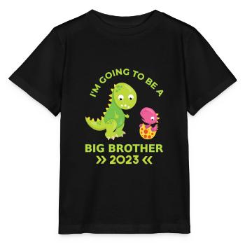 Older Brother 2023 Dinosaurs - Stanley/Stella MINI CREATOR Kids’ T-Shirt - black - Front - Mikhail (115cm)