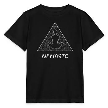 Namaste - Stanley/Stella Kinder T-Shirt MINI CREATOR  - Schwarz - Vorne - Mikhail (115cm)