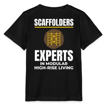 Scaffolder Scaffold Builder Scaffolding Platform - Stanley/Stella MINI CREATOR Kids’ T-Shirt - black - Front - Mikhail (115cm)