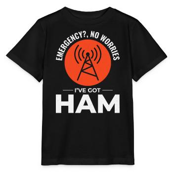 Opérateur radio amateur Fréquence des ondes radio - T-shirt bio MINI CREATOR Stanley/Stella Enfant - noir - Devant - Mikhail (115cm)