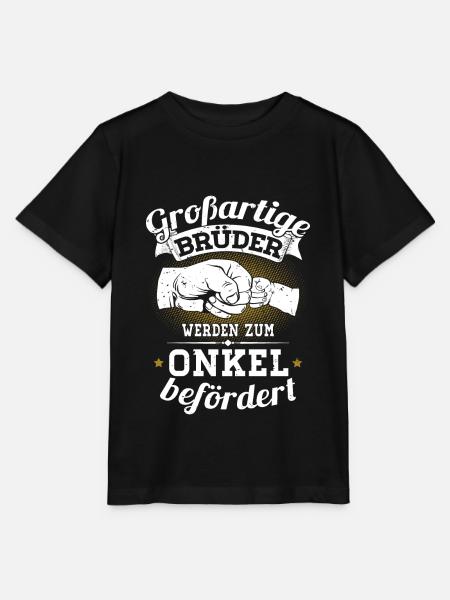Großartige Brüder werden zum Onkel befördert - Stanley/Stella Kinder T-Shirt MINI CREATOR - Schwarz