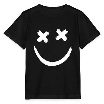 Dead Face Minimal Smile - Stanley/Stella MINI CREATOR Kids’ T-Shirt - black - Front - Mikhail (115cm)