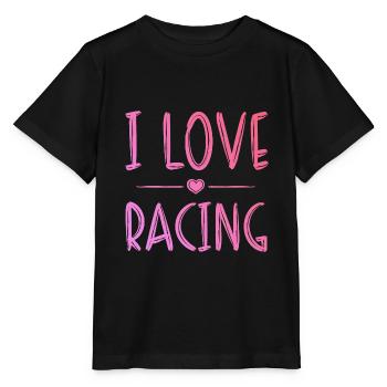 Ich liebe Rennen - Stanley/Stella Kinder T-Shirt MINI CREATOR  - Schwarz - Vorne - Mikhail (115cm)