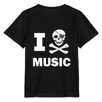 I Piratenmusik - Stanley/Stella Kinder T-Shirt MINI CREATOR  - Schwarz - Vorne - Mikhail (115cm)