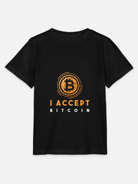Bitcoin - Stanley/Stella Kinder T-Shirt MINI CREATOR - Schwarz