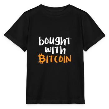 Bitcoin - T-shirt bio MINI CREATOR Stanley/Stella Enfant - noir - Devant - Mikhail (115cm)