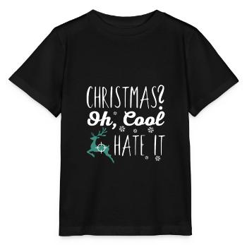 Anti Christmas - Stanley/Stella MINI CREATOR Kids’ T-Shirt - black - Front - Mikhail (115cm)