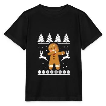 Dabbing Lebkuchen - Stanley/Stella Kinder T-Shirt MINI CREATOR  - Schwarz - Vorne - Mikhail (115cm)