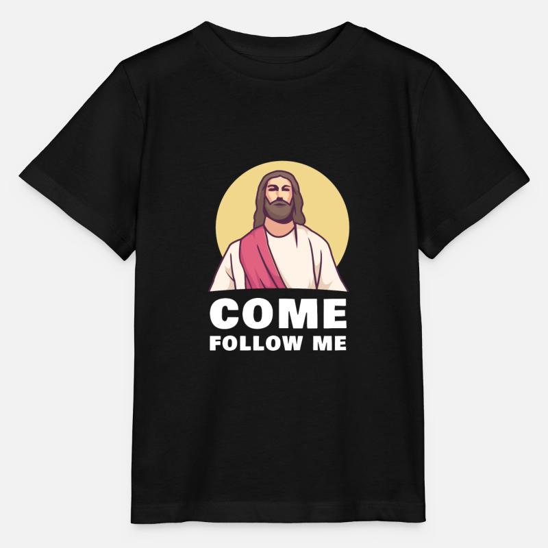 Jésus-Christ Follow me - T-shirt bio MINI CREATOR Stanley/Stella Enfant - noir