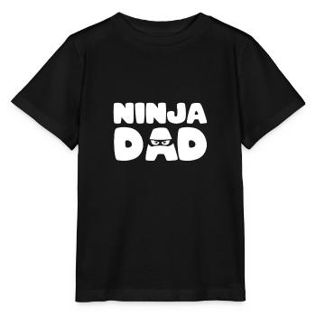 Ninja Party Ninja Papa Fête d’anniversaire Ninja Slogan Ninja - T-shirt bio MINI CREATOR Stanley/Stella Enfant - noir - Devant - Mikhail (115cm)