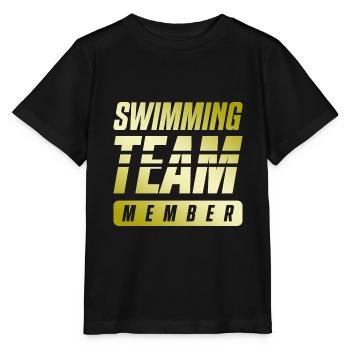 Swimming Team - Stanley/Stella MINI CREATOR Kids’ T-Shirt - black - Front - Mikhail (115cm)