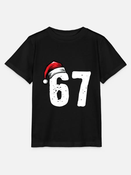 67 Zahl Weihnachten - Stanley/Stella T-shirt MINI CREATOR til børn - sort