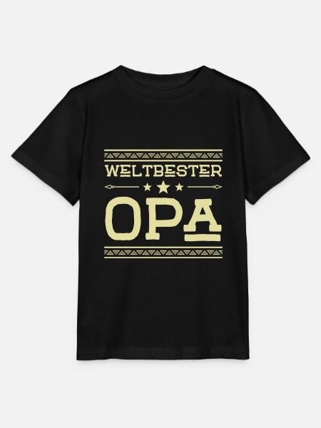 Weltbester Opa - Stanley/Stella Kinder T-Shirt MINI CREATOR - Schwarz