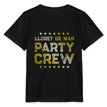Lloret De Mar Party Crew - Stanley/Stella Kinder T-Shirt MINI CREATOR  - Schwarz - Vorne - Mikhail (115cm)