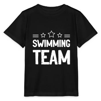 Swimming Team - Stanley/Stella MINI CREATOR Kids’ T-Shirt - black - Front - Mikhail (115cm)