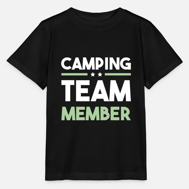Camping Team - Stanley/Stella Kinder T-Shirt MINI CREATOR  - Schwarz