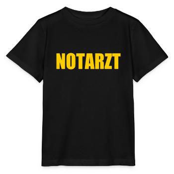 Notarzt - Stanley/Stella Kinder T-Shirt MINI CREATOR  - Schwarz - Vorne - Mikhail (115cm)