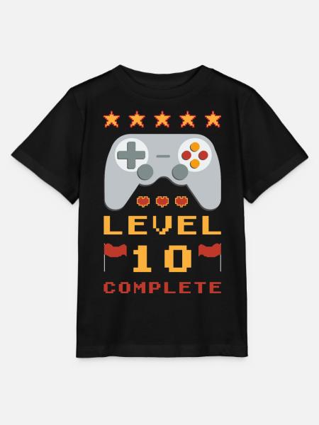 10. Geburtstag Level 10 Complete - Stanley/Stella Kinder T-Shirt MINI CREATOR  - Schwarz