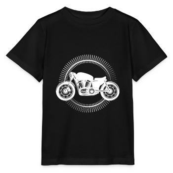 Motorrad - motorbike / Freedom Rider - Stanley/Stella Kinder T-Shirt MINI CREATOR  - Schwarz - Vorne - Mikhail (115cm)