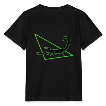 Scorpion en vert - T-shirt bio MINI CREATOR Stanley/Stella Enfant - noir - Devant - Mikhail (115cm)