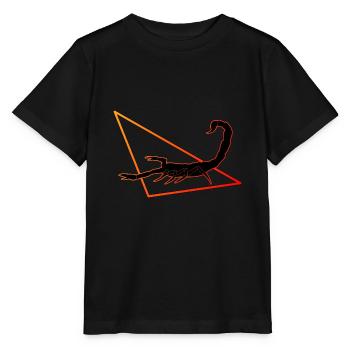 Scorpion en rouge/orange - T-shirt bio MINI CREATOR Stanley/Stella Enfant - noir - Devant - Mikhail (115cm)