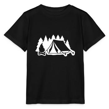 camping - Stanley/Stella MINI CREATOR Kids’ T-Shirt - black - Front - Mikhail (115cm)