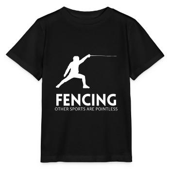 Fencing Shirt Fencing Sport Fechten Fechter Spruch - Stanley/Stella MINI CREATOR Kids’ T-Shirt - black - Front - Mikhail (115cm)