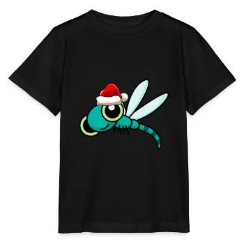 Libellule de Noël Libellule - T-shirt bio MINI CREATOR Stanley/Stella Enfant - noir - Devant - Mikhail (115cm)