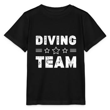 Diving Team - Stanley/Stella MINI CREATOR Kids’ T-Shirt - black - Front - Mikhail (115cm)