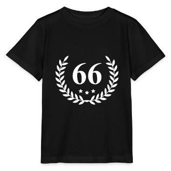 66 Couronne de chiffres - T-shirt bio MINI CREATOR Stanley/Stella Enfant - noir - Devant - Mikhail (115cm)