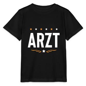 Arzt Beruf - Stanley/Stella Kinder T-Shirt MINI CREATOR  - Schwarz - Vorne - Mikhail (115cm)