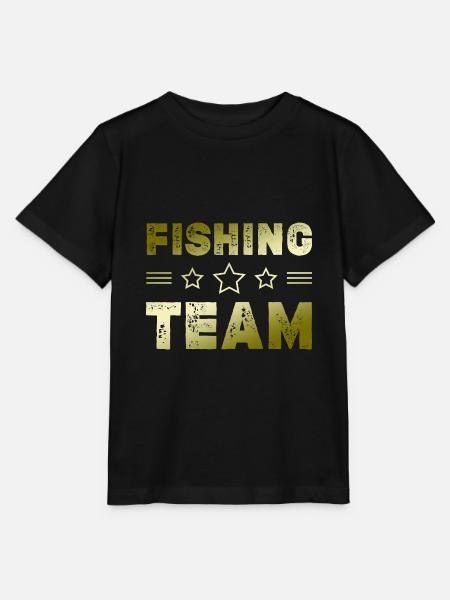 Fishing Team - Stanley/Stella Kinder T-Shirt MINI CREATOR - Schwarz