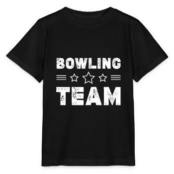Bowling Team - Stanley/Stella Kinder T-Shirt MINI CREATOR  - Schwarz - Vorne - Mikhail (115cm)