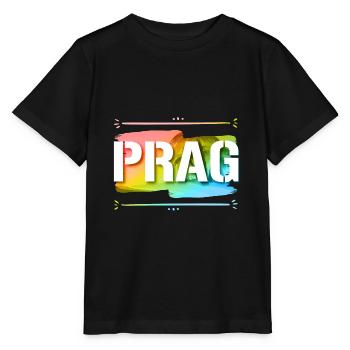 Prag - Stanley/Stella Kinder T-Shirt MINI CREATOR  - Schwarz - Vorne - Mikhail (115cm)