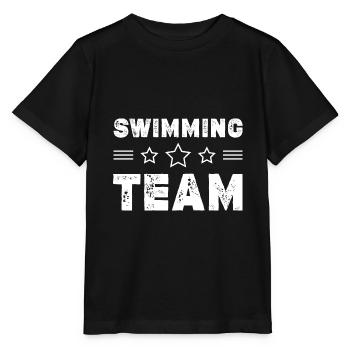 Swimming Team - Stanley/Stella MINI CREATOR Kids’ T-Shirt - black - Front - Mikhail (115cm)