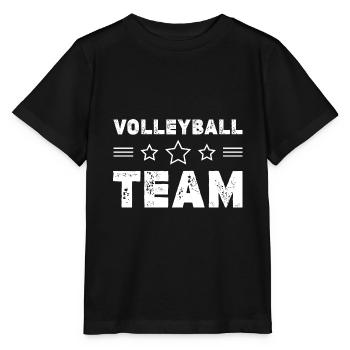 Volleyball Team - Stanley/Stella MINI CREATOR Kids’ T-Shirt - black - Front - Mikhail (115cm)