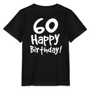 60th birthday - Stanley/Stella MINI CREATOR Kids’ T-Shirt - black - Front - Mikhail (115cm)