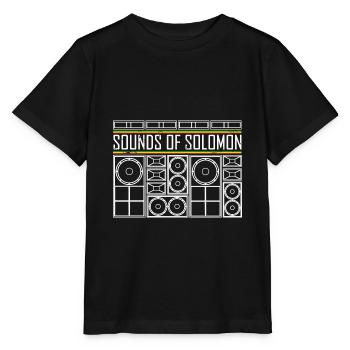 Roots Reggae Sounds of Solomon - T-shirt bio MINI CREATOR Stanley/Stella Enfant - noir - Devant - Mikhail (115cm)