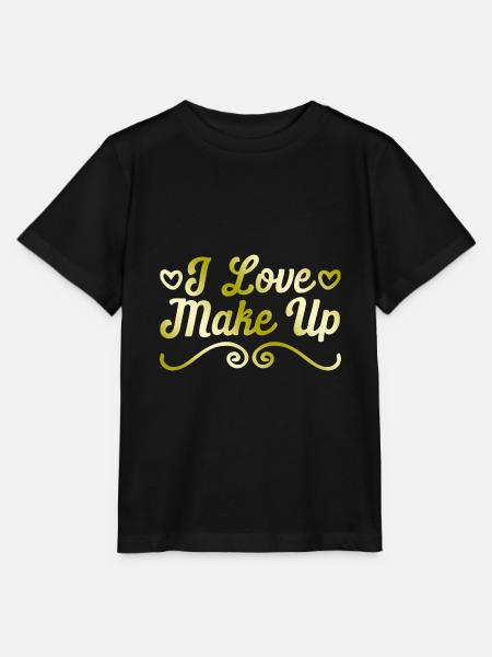 Ich liebe Make up - Stanley/Stella Kinder T-Shirt MINI CREATOR  - Schwarz