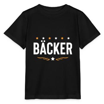 Bäcker Beruf - Stanley/Stella Kinder T-Shirt MINI CREATOR  - Schwarz - Vorne - Mikhail (115cm)