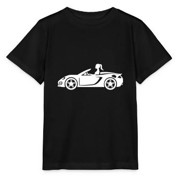 Sportauto Pkw Cabrio - Stanley/Stella Kinder T-Shirt MINI CREATOR  - Schwarz - Vorne - Mikhail (115cm)