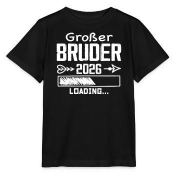 Großer Bruder 2026 - Stanley/Stella Kinder T-Shirt MINI CREATOR  - Schwarz - Vorne - Mikhail (115cm)