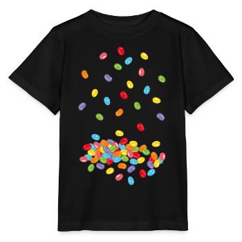Bonbons bonbons bonbons bonbons bonbons Pâques - T-shirt bio MINI CREATOR Stanley/Stella Enfant - noir - Devant - Mikhail (115cm)