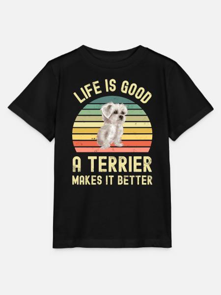 West Highland White Terrier - Stanley/Stella Kinder T-Shirt MINI CREATOR - Schwarz