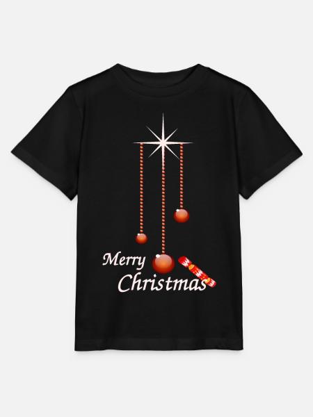 Weihnachtskugeln mit Bonbon - Stanley/Stella Kinder T-Shirt MINI CREATOR  - Schwarz