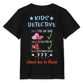 Children's Detective - Stanley/Stella MINI CREATOR Kids’ T-Shirt - black - Front - Mikhail (115cm)
