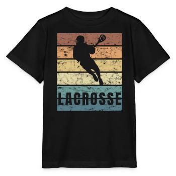 Lacrosse Sport Passion Crunge Effect - Stanley/Stella MINI CREATOR Kids’ T-Shirt - black - Front - Mikhail (115cm)