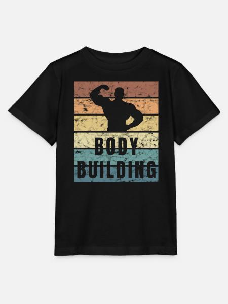 Super Bodybuilding - Installing Muscles - Stanley/Stella Kinder T-Shirt MINI CREATOR - Schwarz